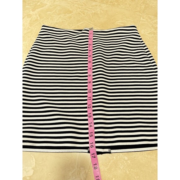 🖤 LOFT Black & White Striped Mini Pencil Skirt – Size Small - Picture 7 of 12